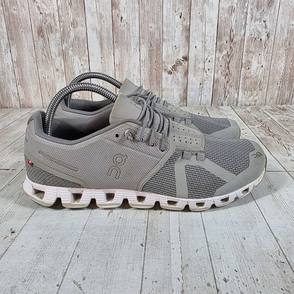 On Running Cloud Gray Mesh Athletic Walking Shoes Womens Size 9 W9